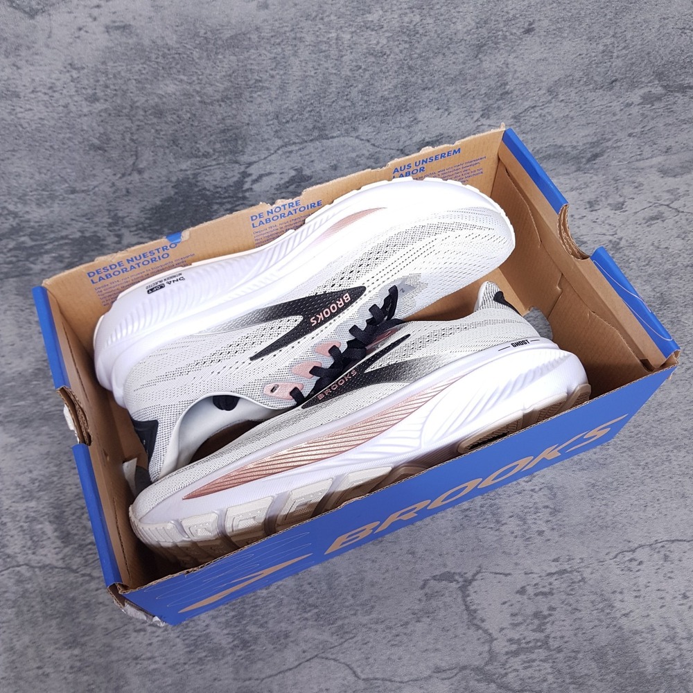 BROOKS Ghost 17 Running Shoes Womens Size 10 B Tan Rose Gold 120431 1B 105 - Picture 6 of 7
